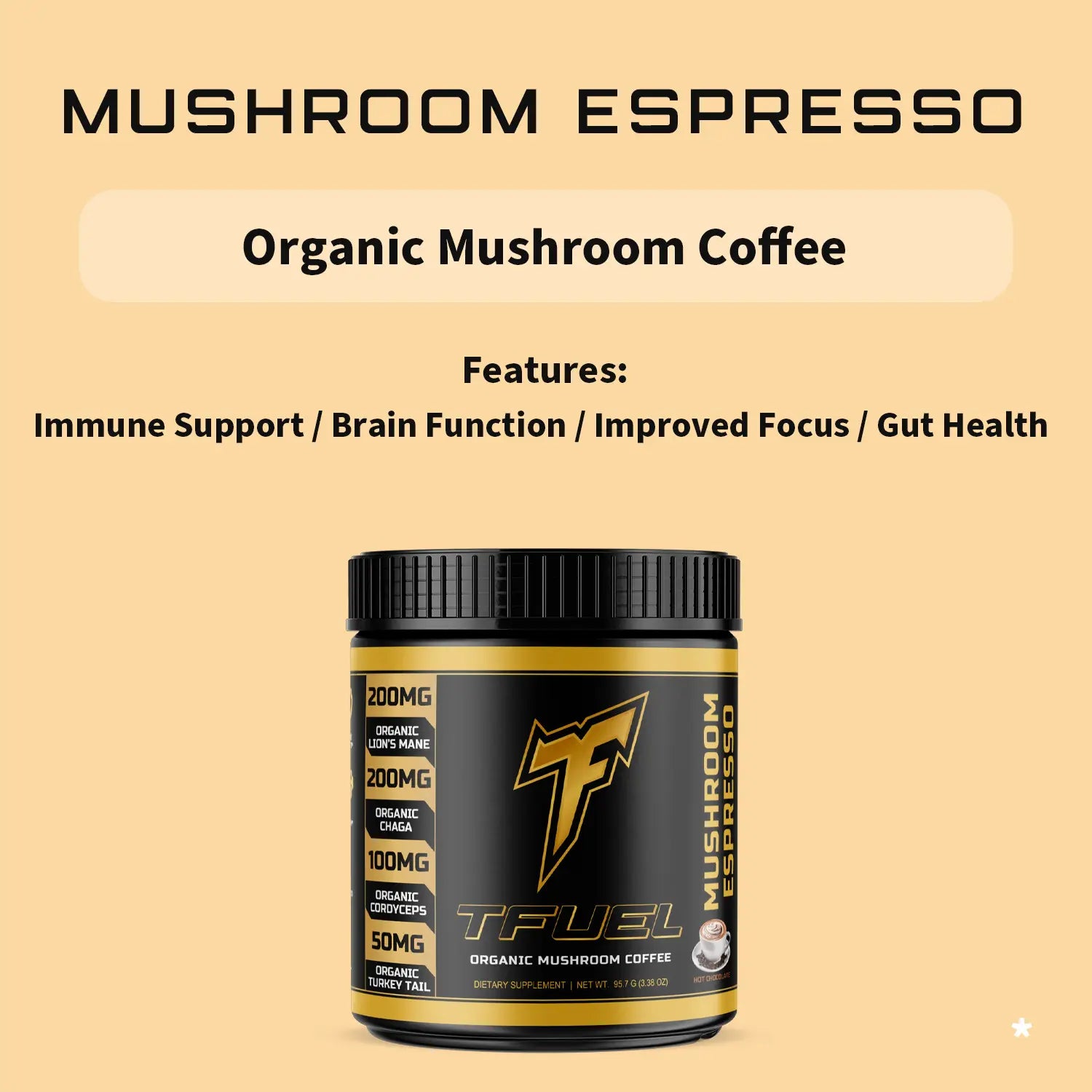 Mushroom Espresso - Organic Mushroom Coffee - Features