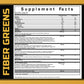 TFUEL - Fiber Greens - Green Apple - Supplement Facts