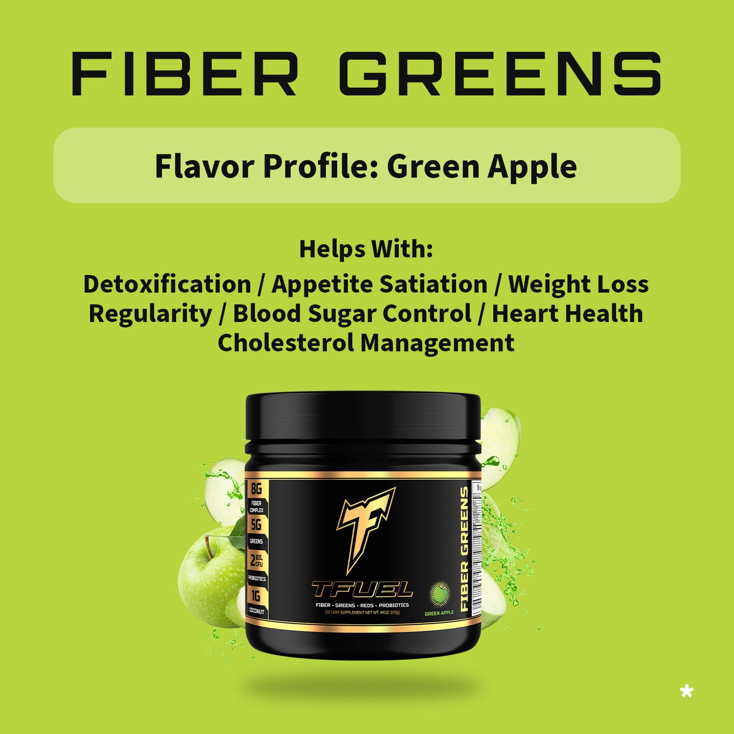 TFUEL - Fiber Greens - Fiber - Greens - Reds - Probiotics - Features