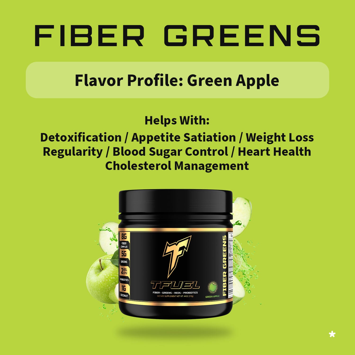 TFUEL - Fiber Greens - Fiber - Greens - Reds - Probiotics - Features